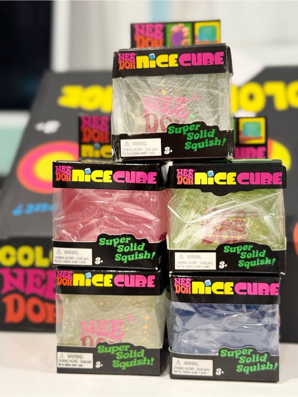 Nice Cube - Assorted Colors Super Solid Squish
5 pieces